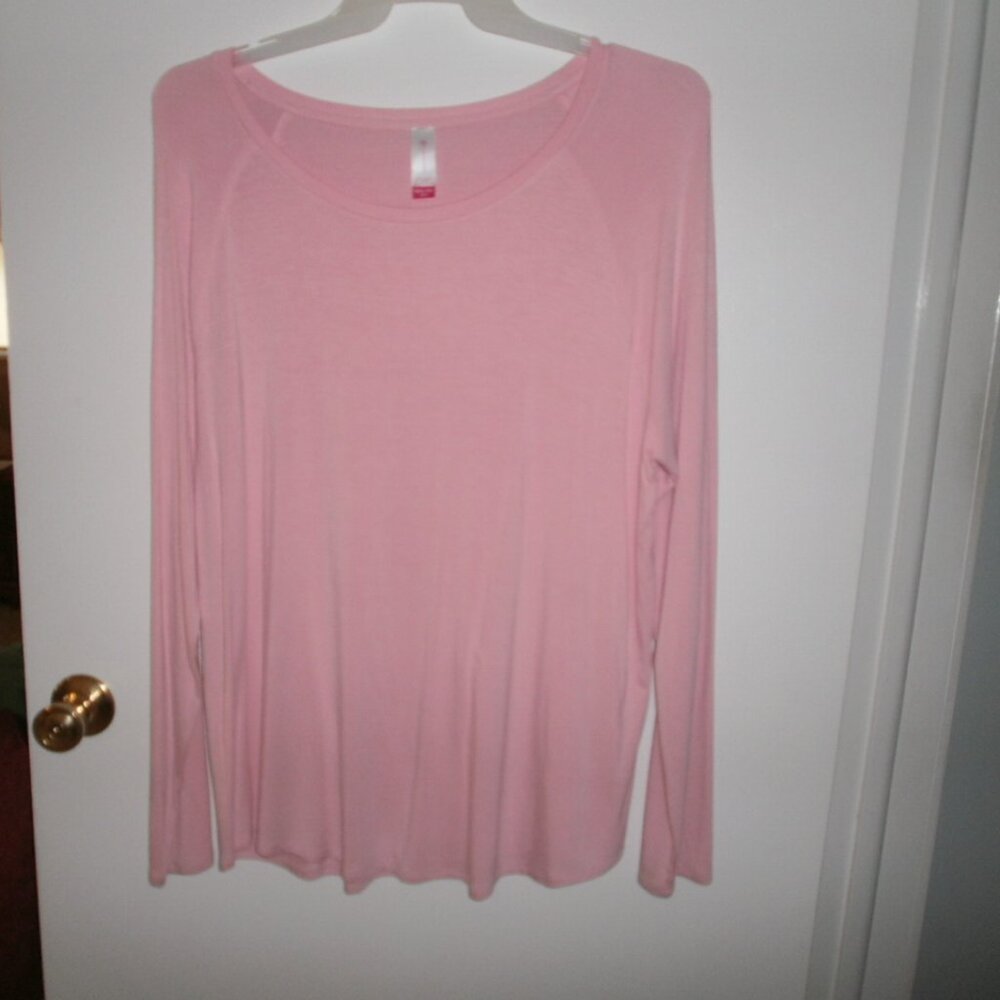 woman's blush pink top No Boundaries 3X
